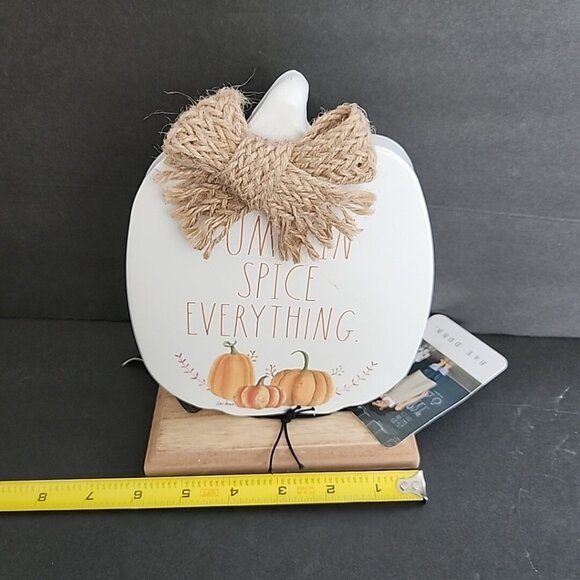 Rae Dunn Pumpkin Fall Decor Shelf Sitter Thanksgiving Sign Rustic Farmhouse A - Picture 10 of 14